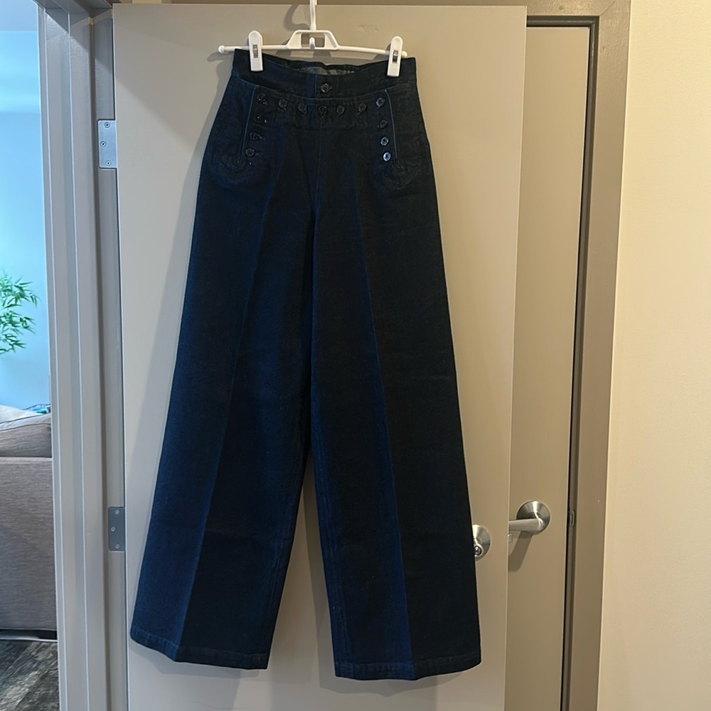 Ralph Lauren wide leg sailor jeans
